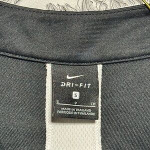 Very comfy Women’s Black and white small Nike dri-fit soccer jacket.